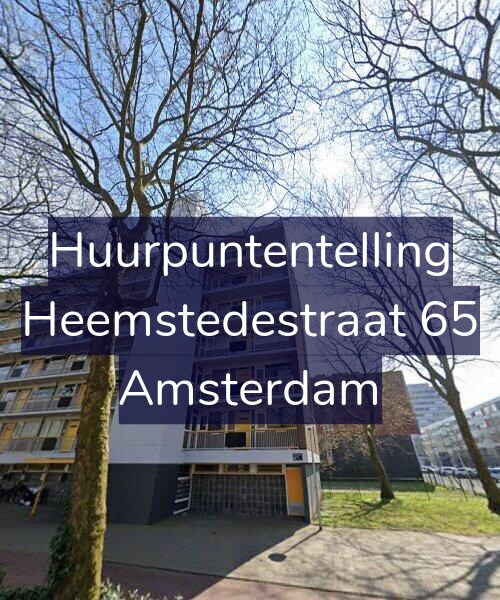 Foto gevel Huurpuntentelling voor Heemstedestraat 65, Amsterdam