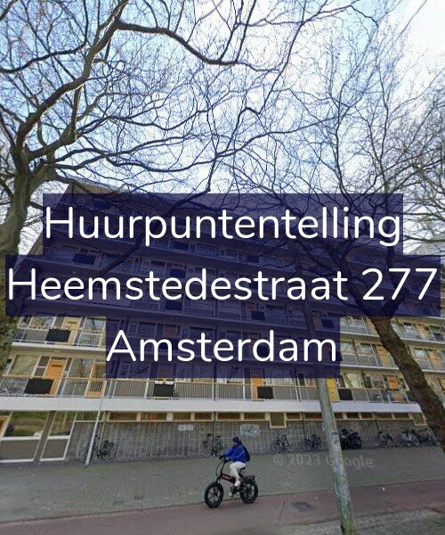 Foto gevel Huurpuntentelling voor Heemstedestraat 277, Amsterdam