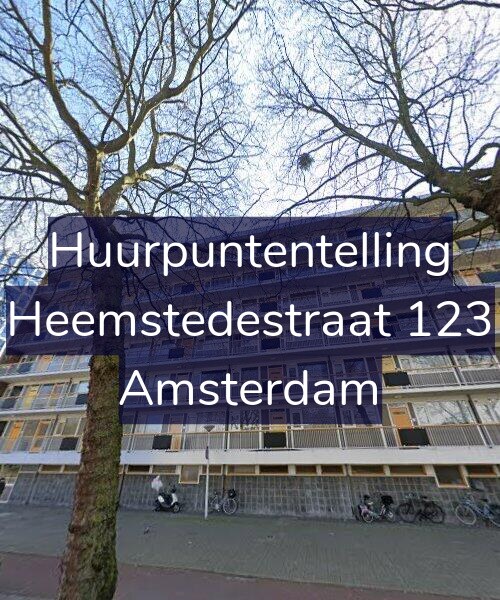 Foto gevel Huurpuntentelling voor Heemstedestraat 123, Amsterdam