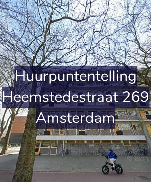 Foto gevel Huurpuntentelling voor Heemstedestraat 269, Amsterdam