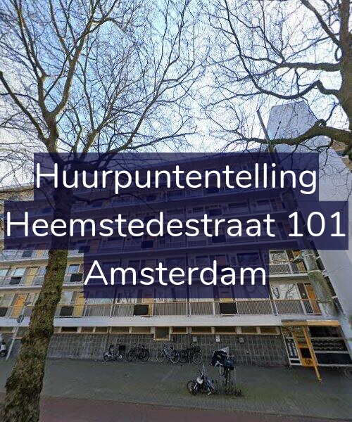 Foto gevel Huurpuntentelling voor Heemstedestraat 101, Amsterdam