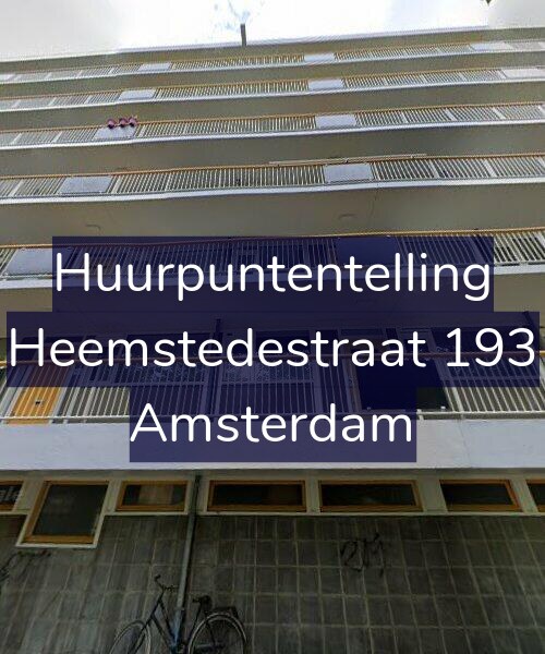 Foto gevel Huurpuntentelling voor Heemstedestraat 193, Amsterdam