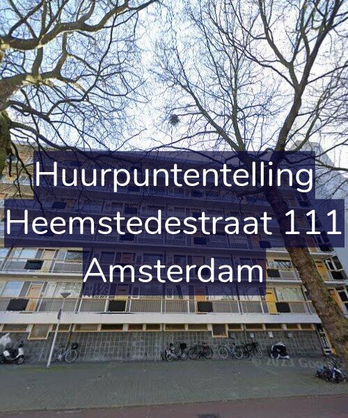 Foto gevel Huurpuntentelling voor Heemstedestraat 111, Amsterdam
