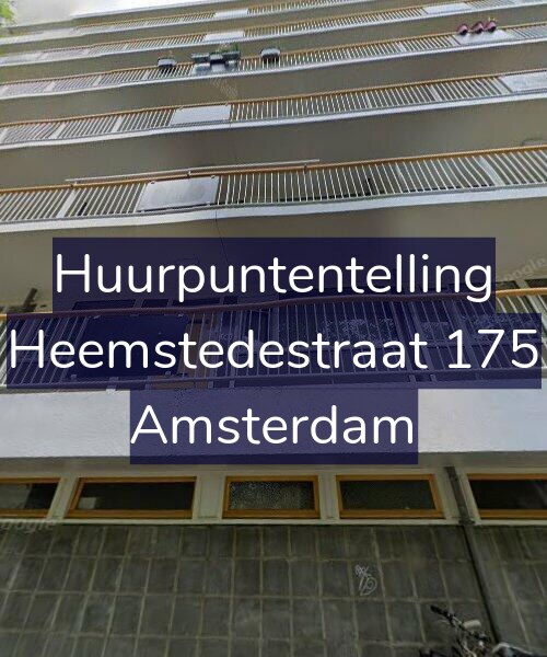 Foto gevel Huurpuntentelling voor Heemstedestraat 175, Amsterdam