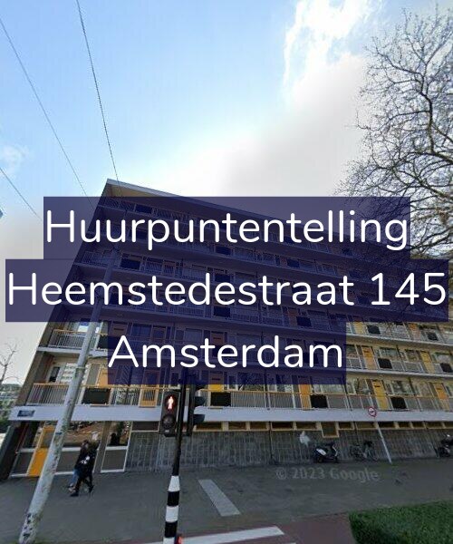 Foto gevel Huurpuntentelling voor Heemstedestraat 145, Amsterdam