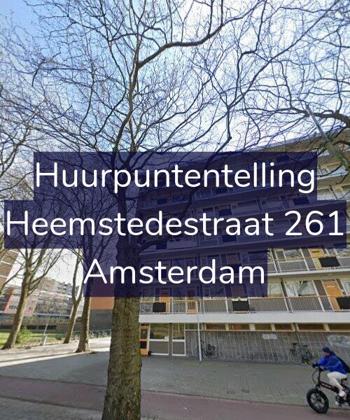 Foto gevel Huurpuntentelling voor Heemstedestraat 261, Amsterdam