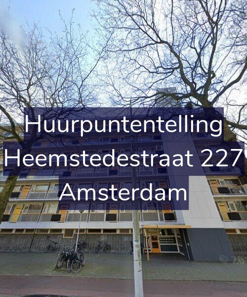Foto gevel Huurpuntentelling voor Heemstedestraat 227, Amsterdam