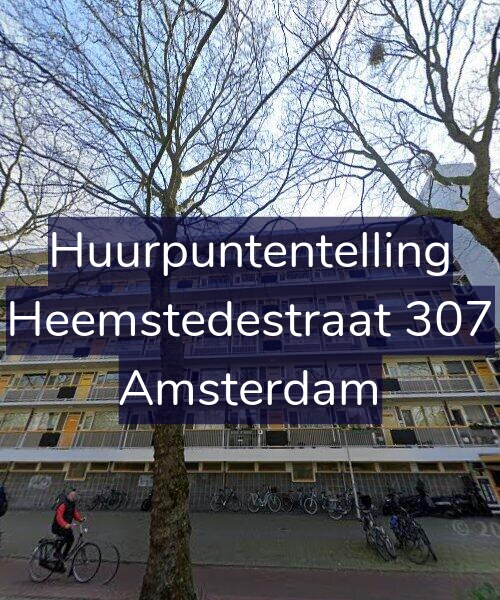 Foto gevel Huurpuntentelling voor Heemstedestraat 307, Amsterdam