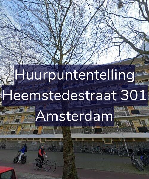 Foto gevel Huurpuntentelling voor Heemstedestraat 301, Amsterdam