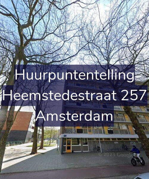 Foto gevel Huurpuntentelling voor Heemstedestraat 257, Amsterdam