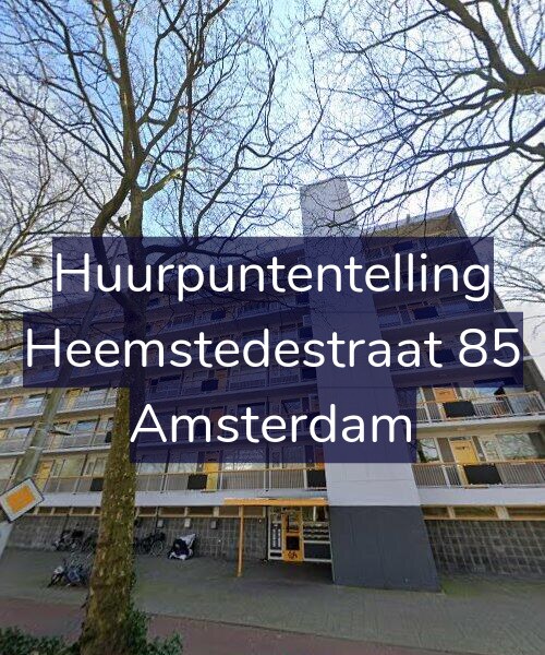 Foto gevel Huurpuntentelling voor Heemstedestraat 85, Amsterdam