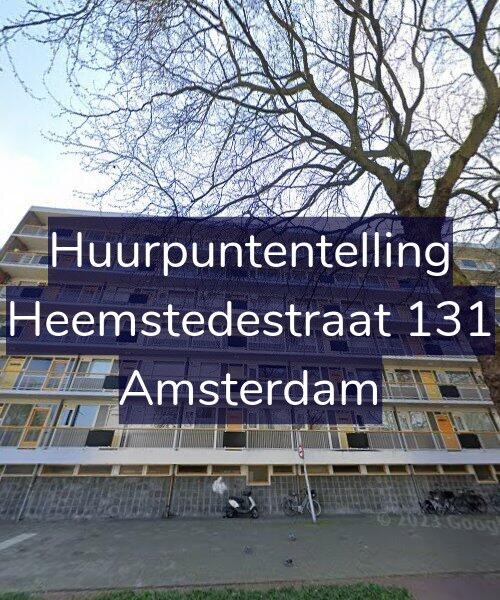 Foto gevel Huurpuntentelling voor Heemstedestraat 131, Amsterdam