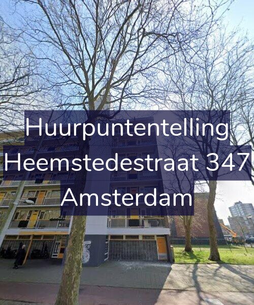 Foto gevel Huurpuntentelling voor Heemstedestraat 347, Amsterdam