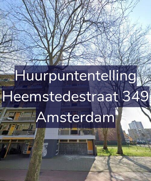 Foto gevel Huurpuntentelling voor Heemstedestraat 349, Amsterdam