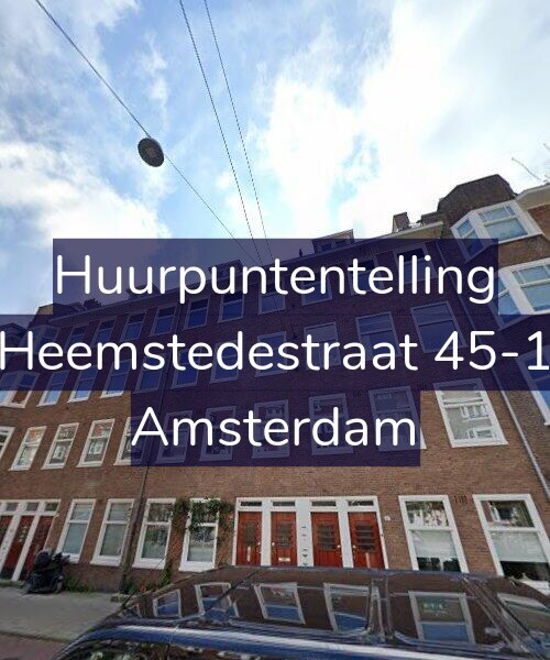 Foto gevel Huurpuntentelling voor Heemstedestraat 45-1, Amsterdam