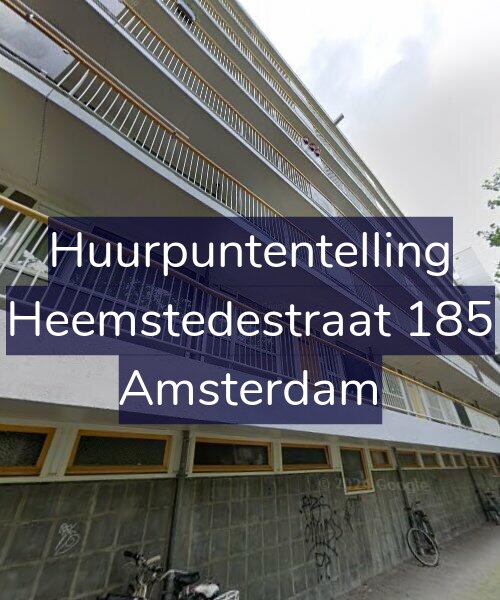 Foto gevel Huurpuntentelling voor Heemstedestraat 185, Amsterdam
