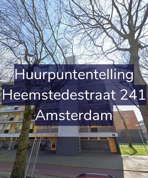 Foto gevel Huurpuntentelling voor Heemstedestraat 241, Amsterdam