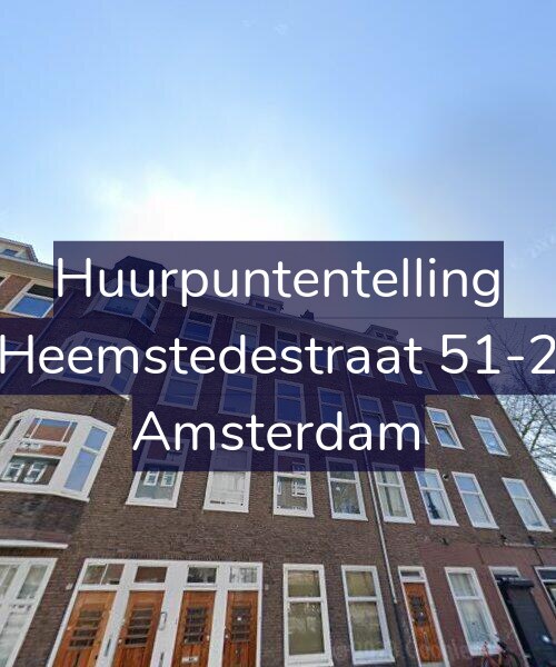 Foto gevel Huurpuntentelling voor Heemstedestraat 51-2, Amsterdam