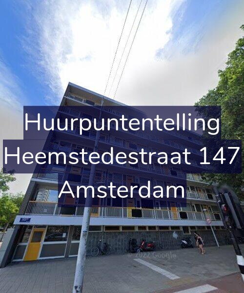 Foto gevel Huurpuntentelling voor Heemstedestraat 147, Amsterdam