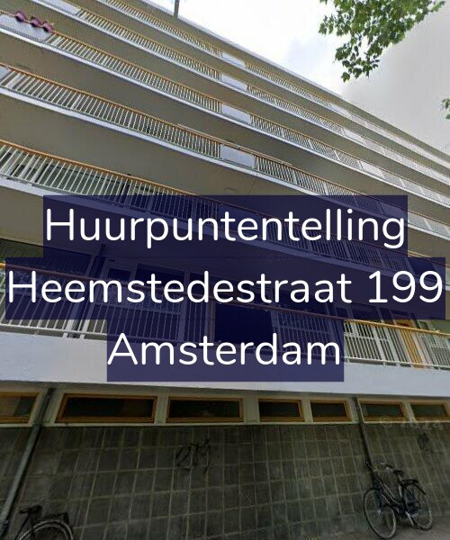Foto gevel Huurpuntentelling voor Heemstedestraat 199, Amsterdam