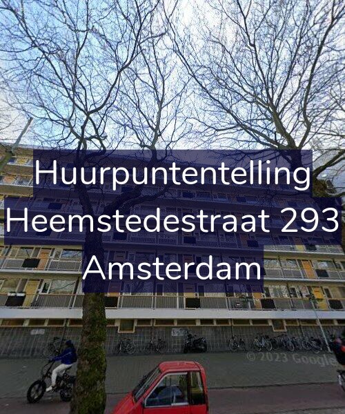 Foto gevel Huurpuntentelling voor Heemstedestraat 293, Amsterdam