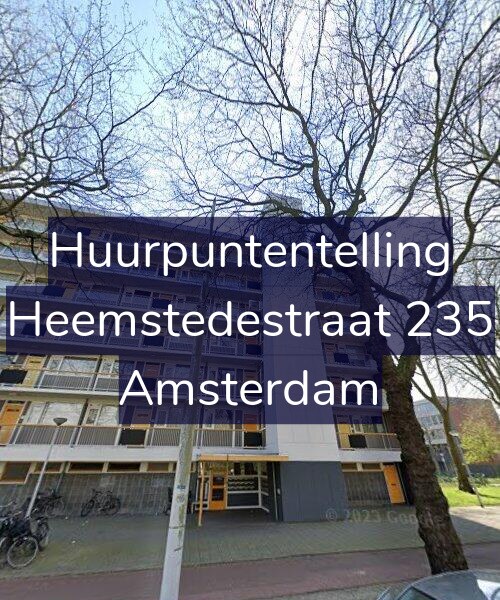 Foto gevel Huurpuntentelling voor Heemstedestraat 235, Amsterdam