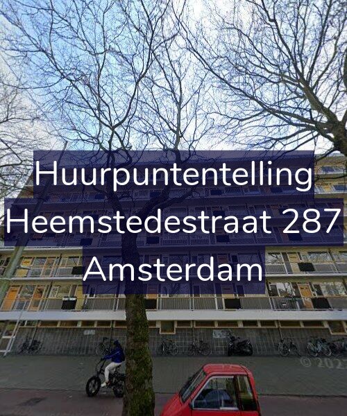 Foto gevel Huurpuntentelling voor Heemstedestraat 287, Amsterdam