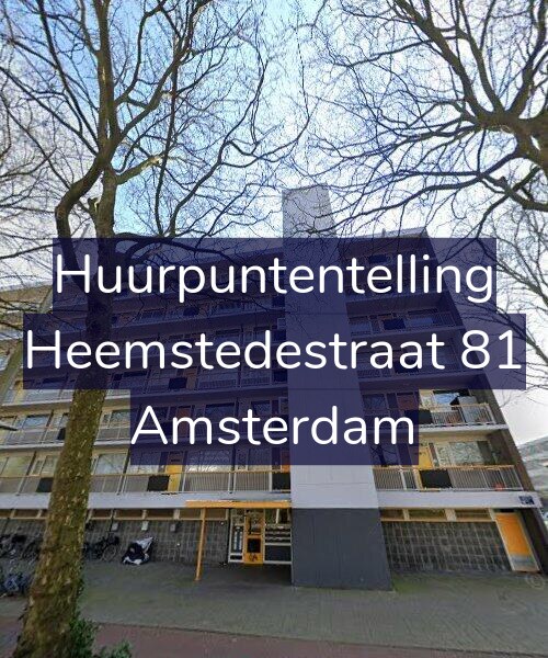 Foto gevel Huurpuntentelling voor Heemstedestraat 81, Amsterdam