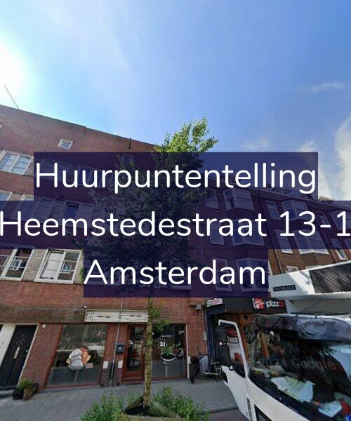 Foto gevel Huurpuntentelling voor Heemstedestraat 13-1, Amsterdam