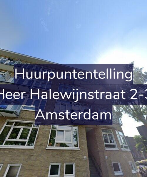 Foto gevel Huurpuntentelling voor Heer Halewijnstraat 2-3, Amsterdam