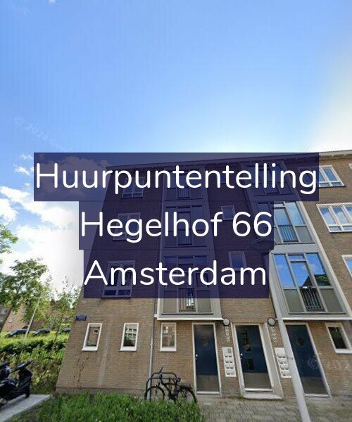 Foto gevel Huurpuntentelling voor Hegelhof 66, Amsterdam