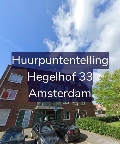 Foto gevel Huurpuntentelling voor Hegelhof 33, Amsterdam