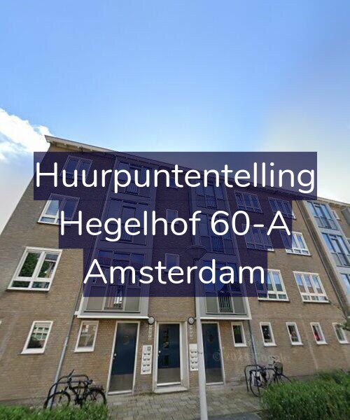 Foto gevel Huurpuntentelling voor Hegelhof 60-A, Amsterdam