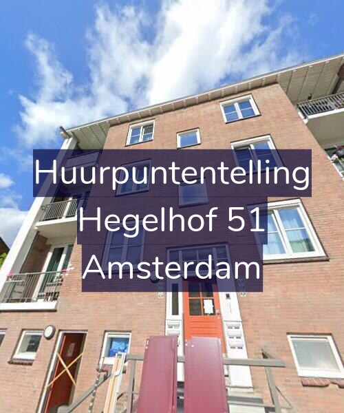 Foto gevel Huurpuntentelling voor Hegelhof 51, Amsterdam