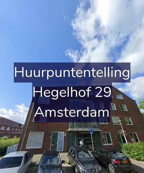 Foto gevel Huurpuntentelling voor Hegelhof 29, Amsterdam