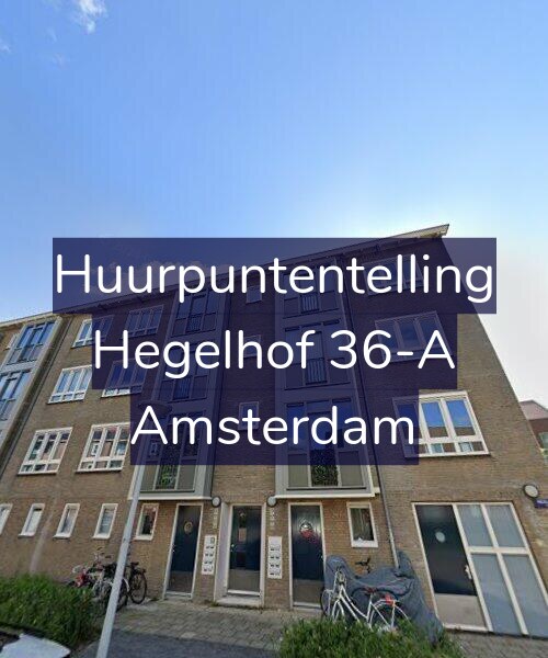 Foto gevel Huurpuntentelling voor Hegelhof 36-A, Amsterdam
