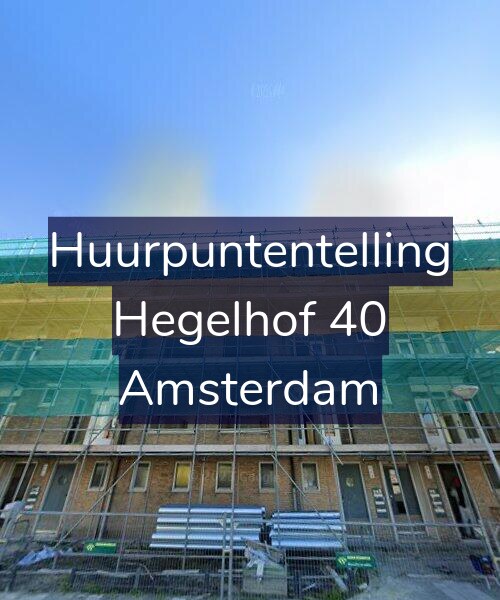 Foto gevel Huurpuntentelling voor Hegelhof 40, Amsterdam