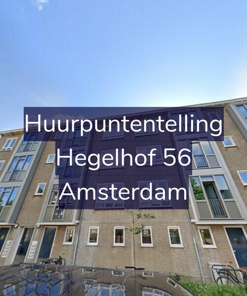 Foto gevel Huurpuntentelling voor Hegelhof 56, Amsterdam