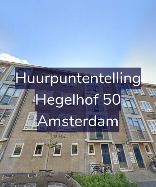 Foto gevel Huurpuntentelling voor Hegelhof 50, Amsterdam