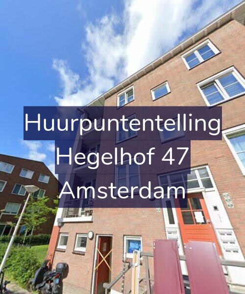 Foto gevel Huurpuntentelling voor Hegelhof 47, Amsterdam