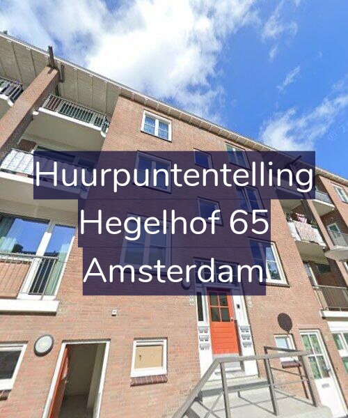 Foto gevel Huurpuntentelling voor Hegelhof 65, Amsterdam