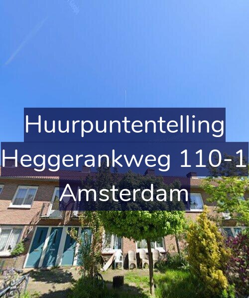 Foto gevel Huurpuntentelling voor Heggerankweg 110-1, Amsterdam