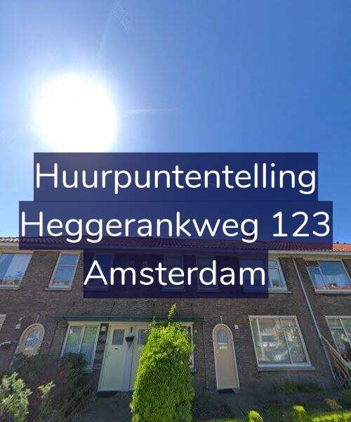 Foto gevel Huurpuntentelling voor Heggerankweg 123, Amsterdam