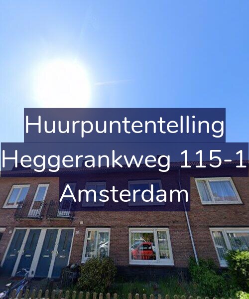 Foto gevel Huurpuntentelling voor Heggerankweg 115-1, Amsterdam