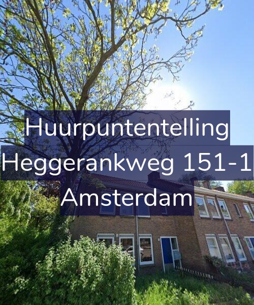 Foto gevel Huurpuntentelling voor Heggerankweg 151-1, Amsterdam