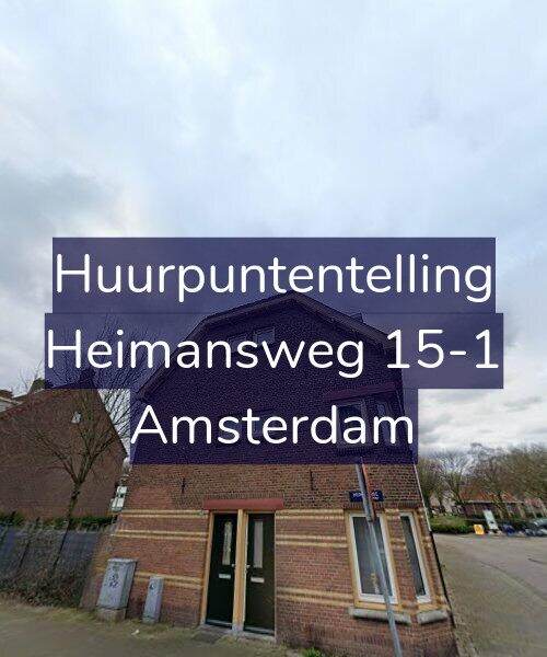 Foto gevel Huurpuntentelling voor Heimansweg 15-1, Amsterdam