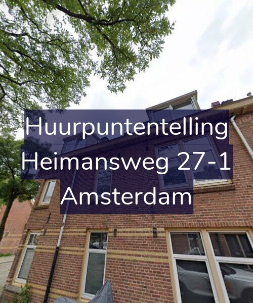 Foto gevel Huurpuntentelling voor Heimansweg 27-1, Amsterdam