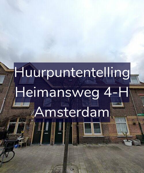 Foto gevel Huurpuntentelling voor Heimansweg 4-H, Amsterdam