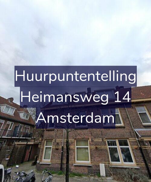 Foto gevel Huurpuntentelling voor Heimansweg 14, Amsterdam