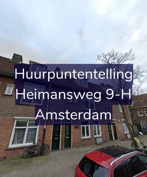 Foto gevel Huurpuntentelling voor Heimansweg 9-H, Amsterdam